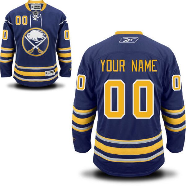 Reebok Buffalo Sabres Men Premier Home Custom NHL Jersey - Navy Blue->customized nhl jersey->Custom Jersey
